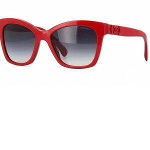 Chanel Sunglasses 5313 in red.